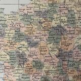 Old map of France political and administrative of 1897