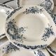 Set of 5 hollow plates Terre de Fer Salins model "Rocaille"