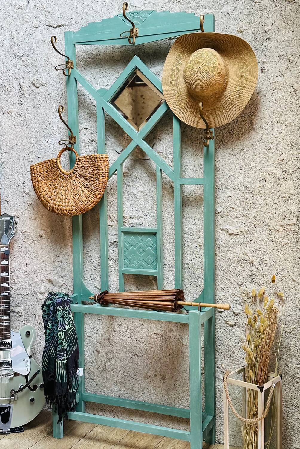 Art Deco coat rack cloakroom