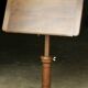 Beautiful "sun" table in solid walnut. Patented. Around 1900.