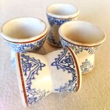 4 earthenware shells - diabolo shape