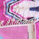 Traditional hand-woven wool Berber rug in pink, size 150 x 250