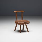 Folk Art Wabi Sabi Chair, France, 19th Century