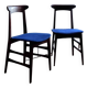 Pair of Italian teak chairs