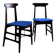 Pair of Italian teak chairs