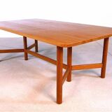 Large Scandinavian modern teak coffee table from Rasmus Solberg, 1960s