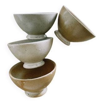 4 marsh stoneware bowls