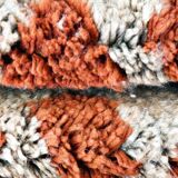 Beni Ouarain checkerboard rug Grey/Brown