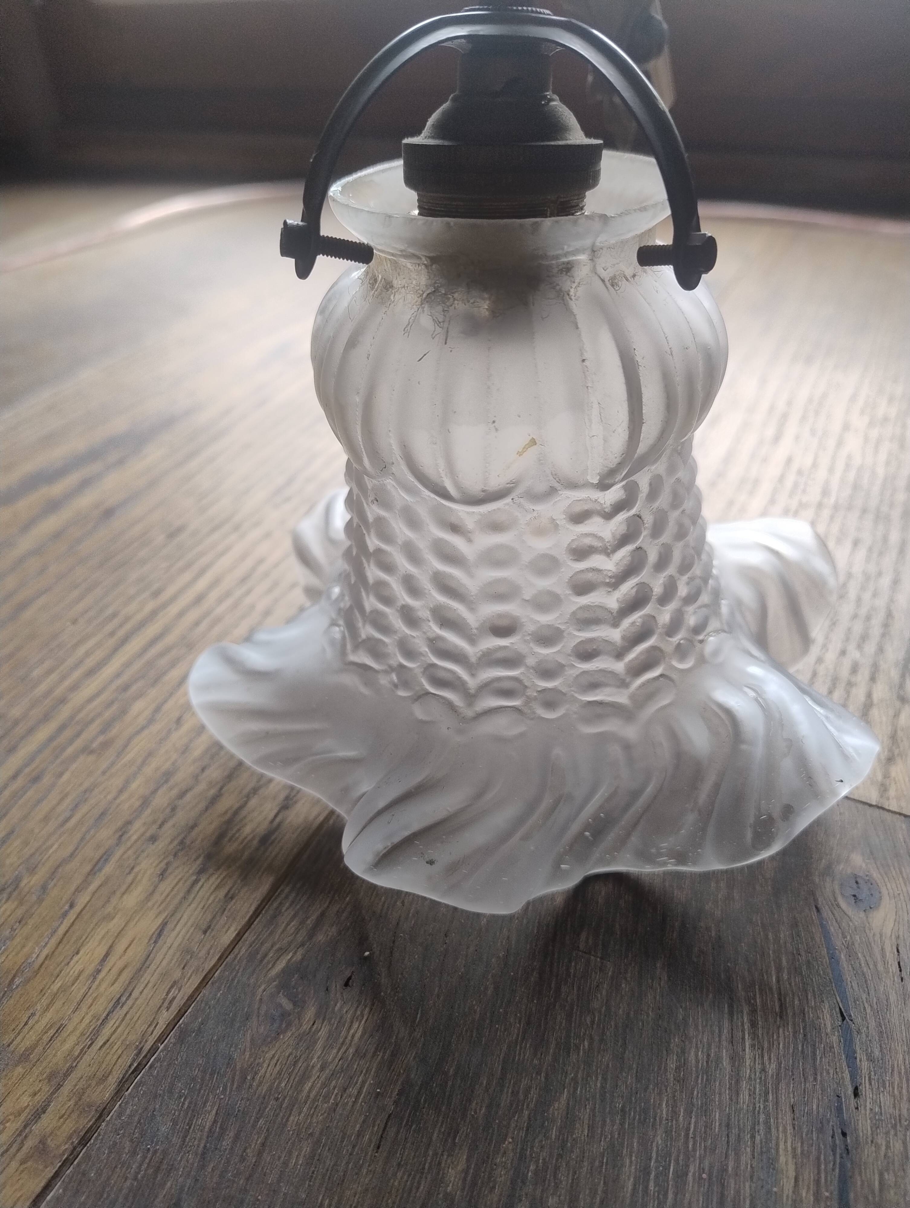 Antique gilded bronze wall lamp art deco