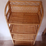 Rattan shelf