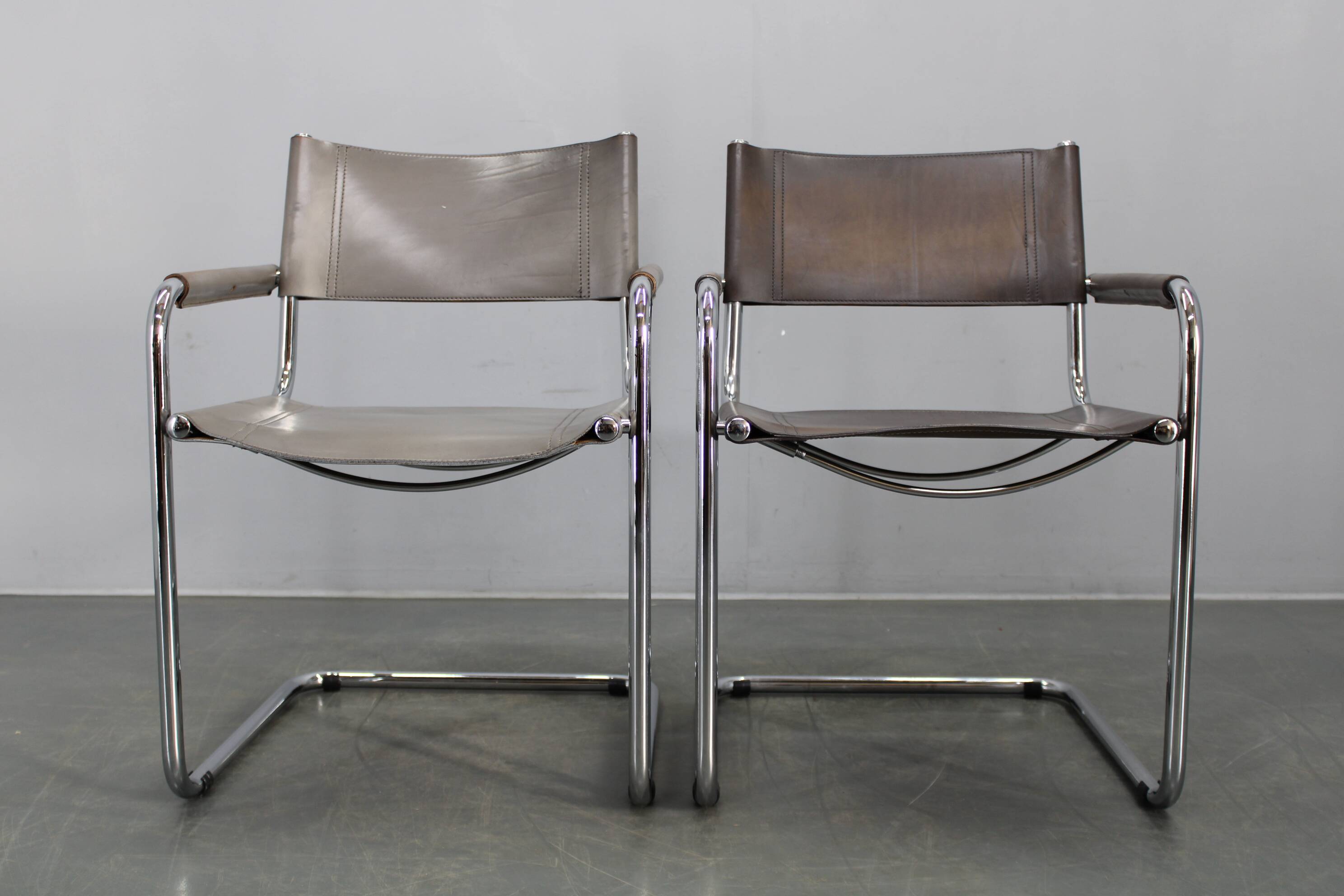 Set of four Bauhaus cantilever armchairs by Mart Stam, Italy