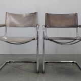 Set of four Bauhaus cantilever armchairs by Mart Stam, Italy