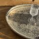 Oval Moroccan plateau engraved on a base 50x35.