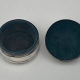 Christian dior silver metal box with cufflink decor socket