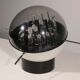 Space Age sculptural globe-shaped table lamp by Gaetano Missaglia, Italy, 1970s