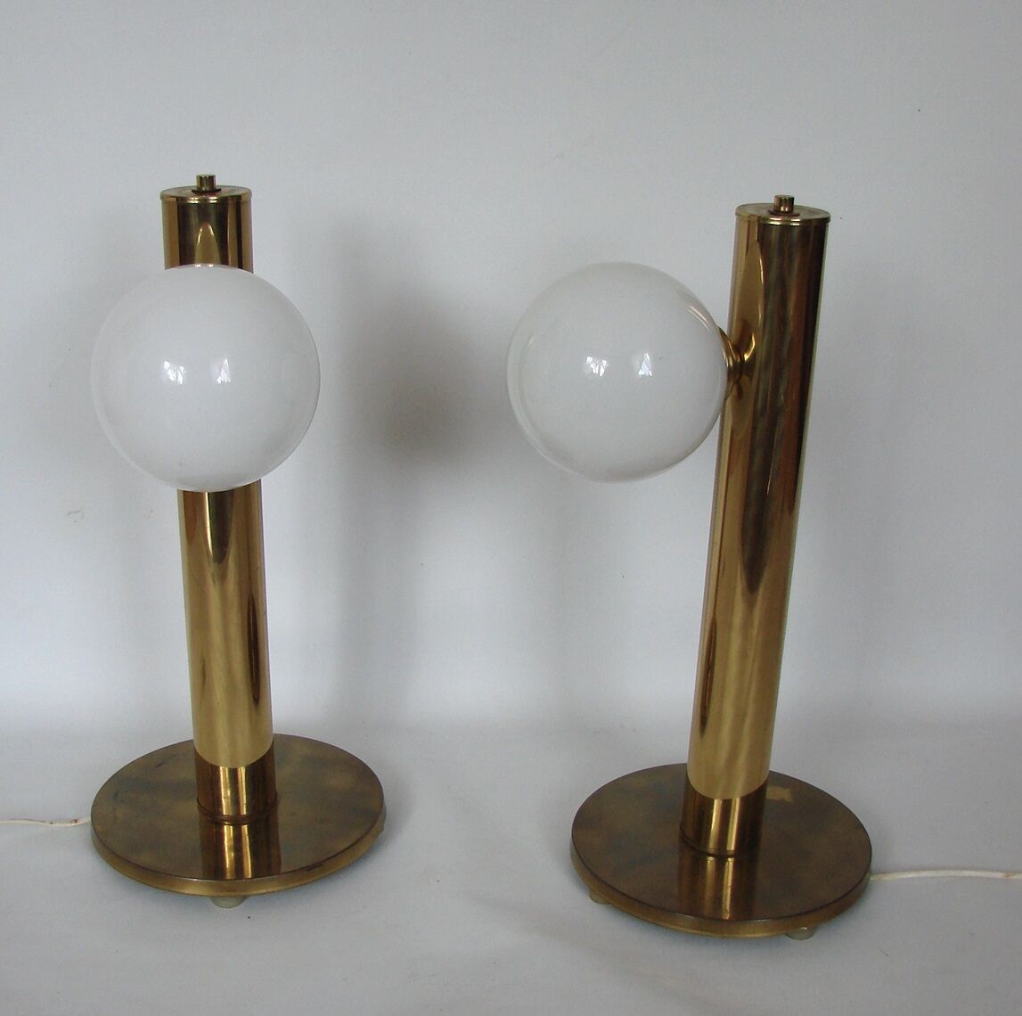 Modern lamps pair, Denmark 60s