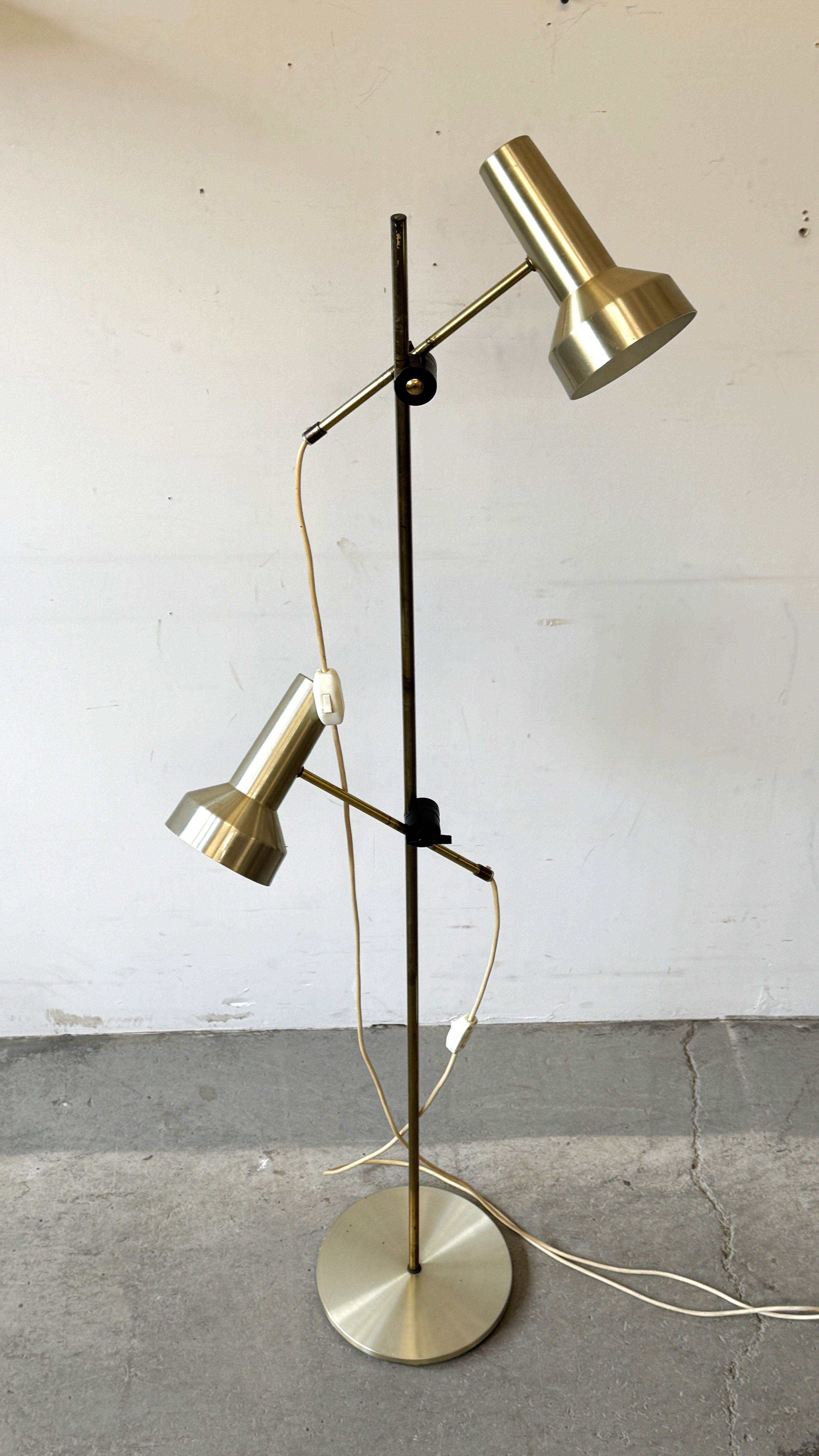 Floor lamp, Denmark, 1970s, space age, mid-c
