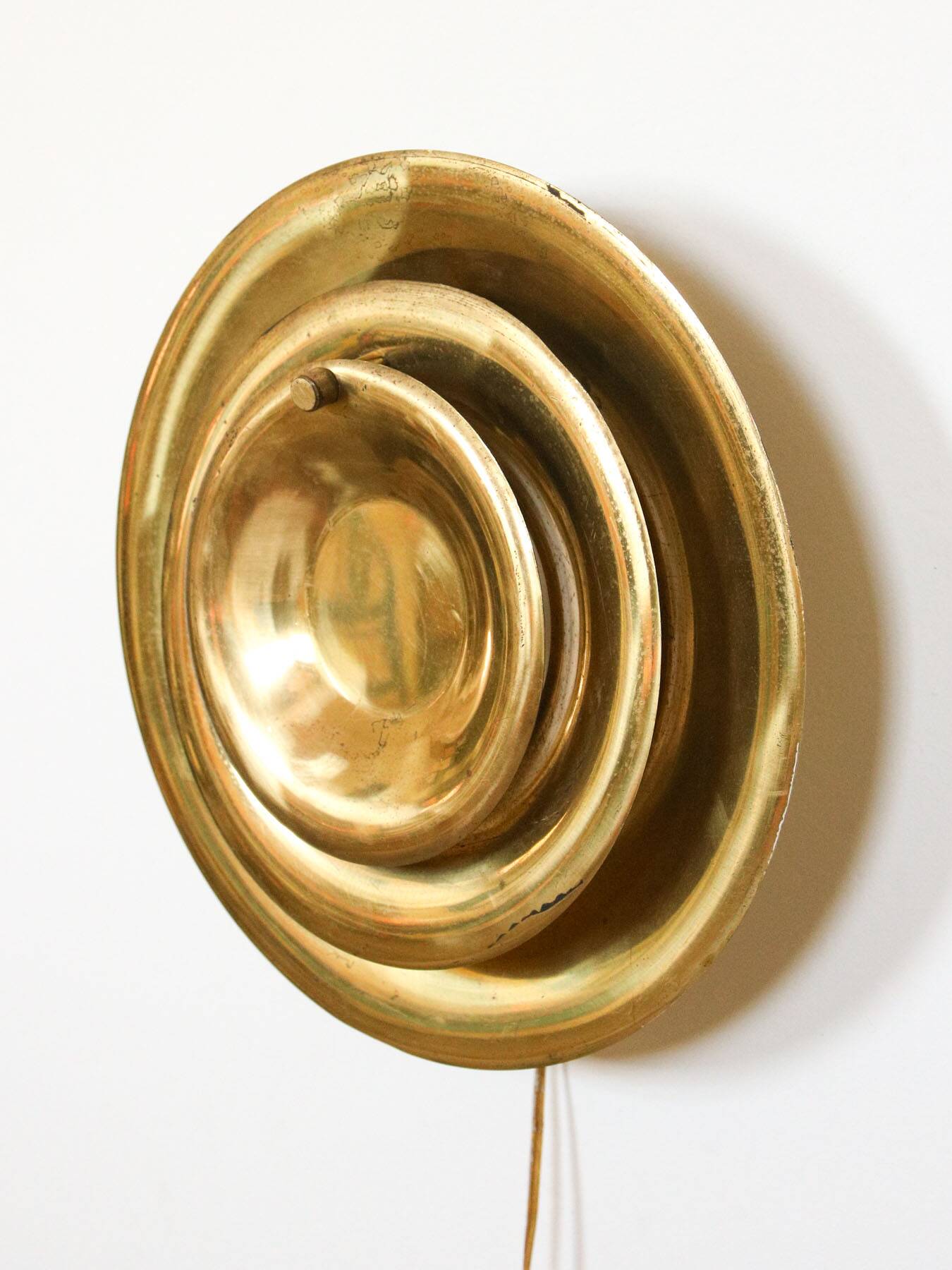 Mid-Century Cascading Wall Lamp in Brass, 1950s