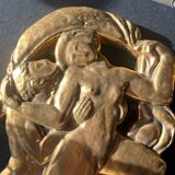 Art Deco ceramic bas-relief