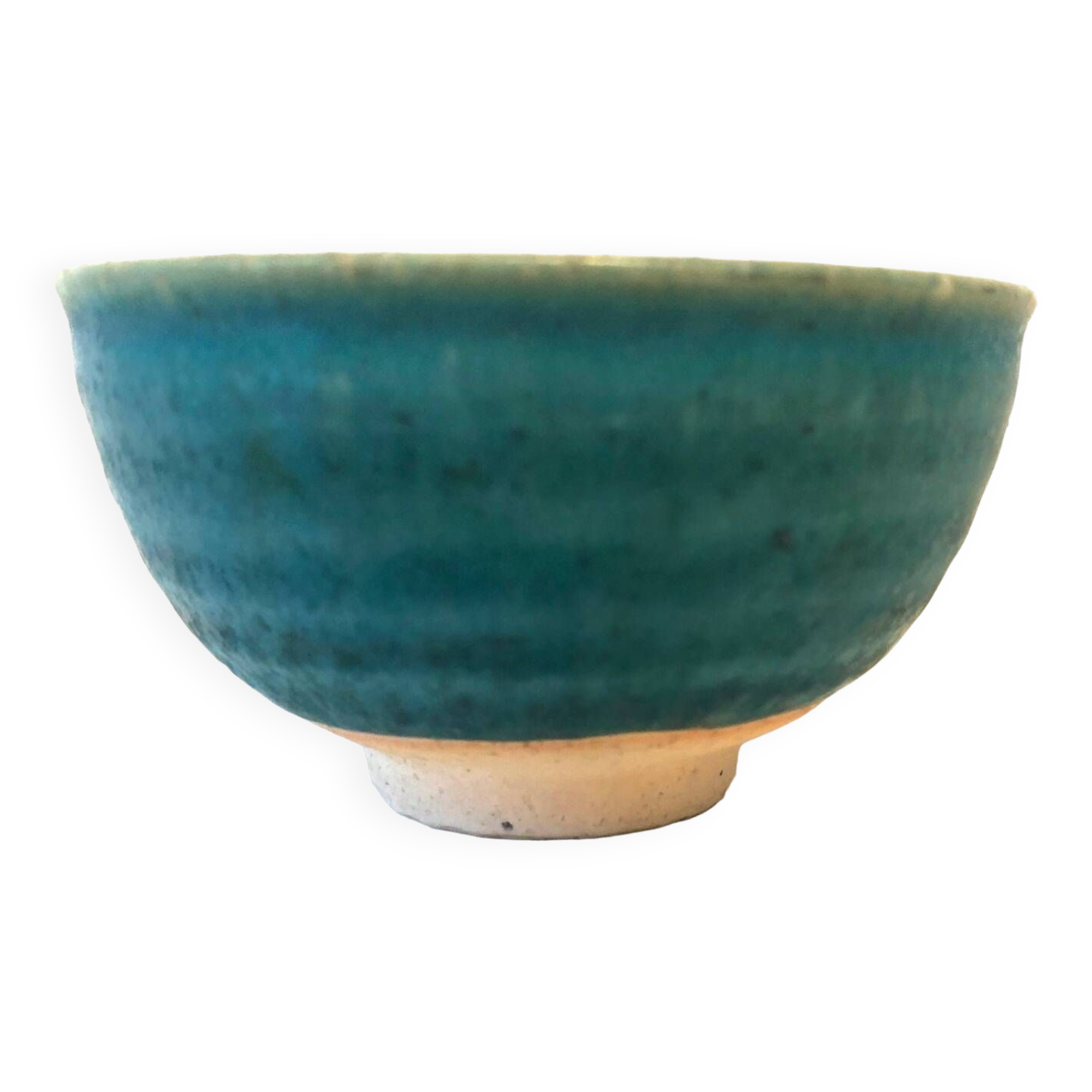 Blue ceramic tea cup