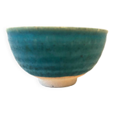 Blue ceramic tea cup