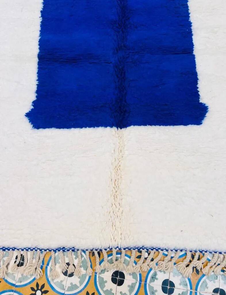 Handmade wool Berber rug 2.5 x 1.5 m