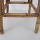Vintage square rattan stool