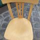 Set of 10 bistro chairs in light beech.
