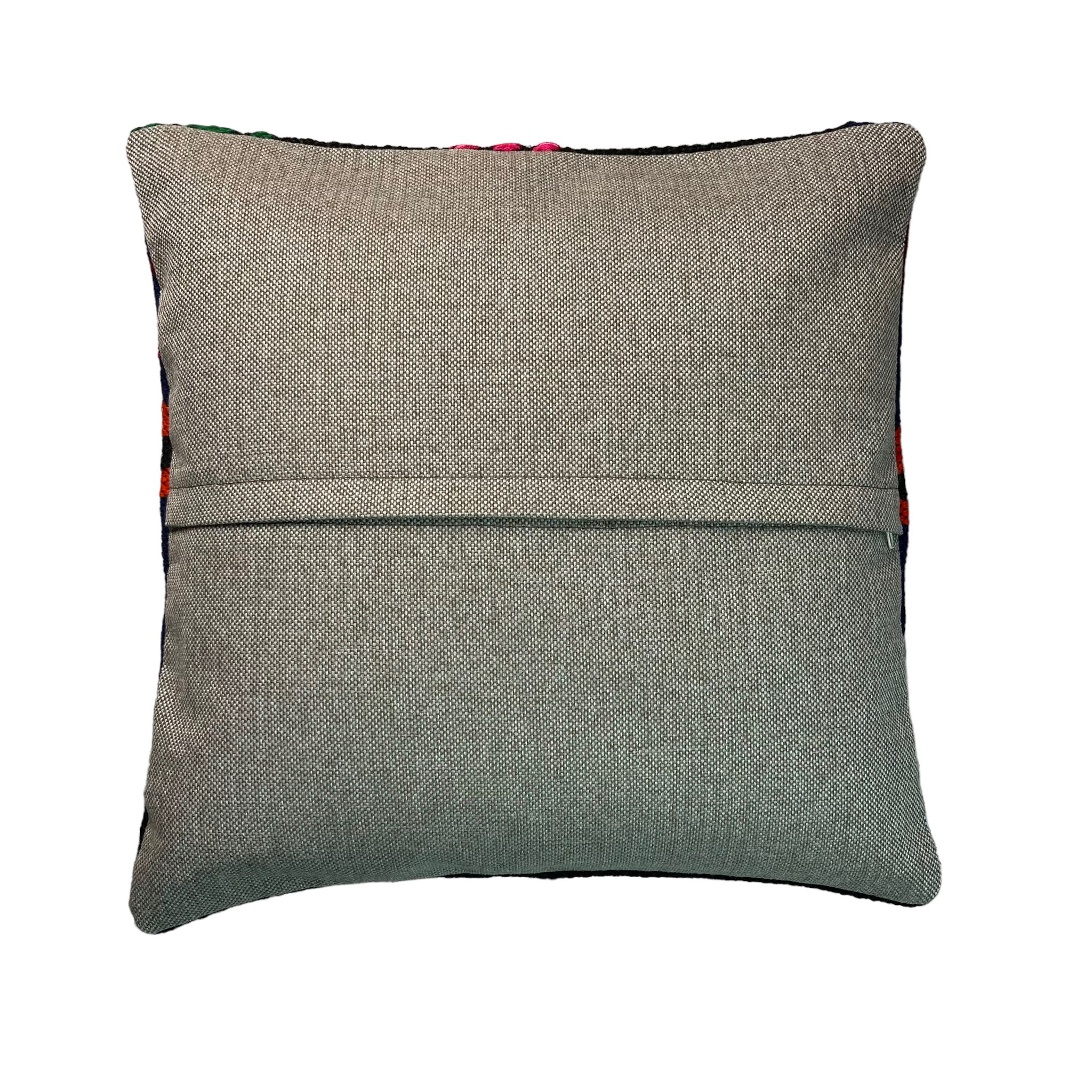 Housse de coussin en kilim turc vintage 40x40cm