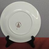 Lot of 9 porcelain plates the Amandine