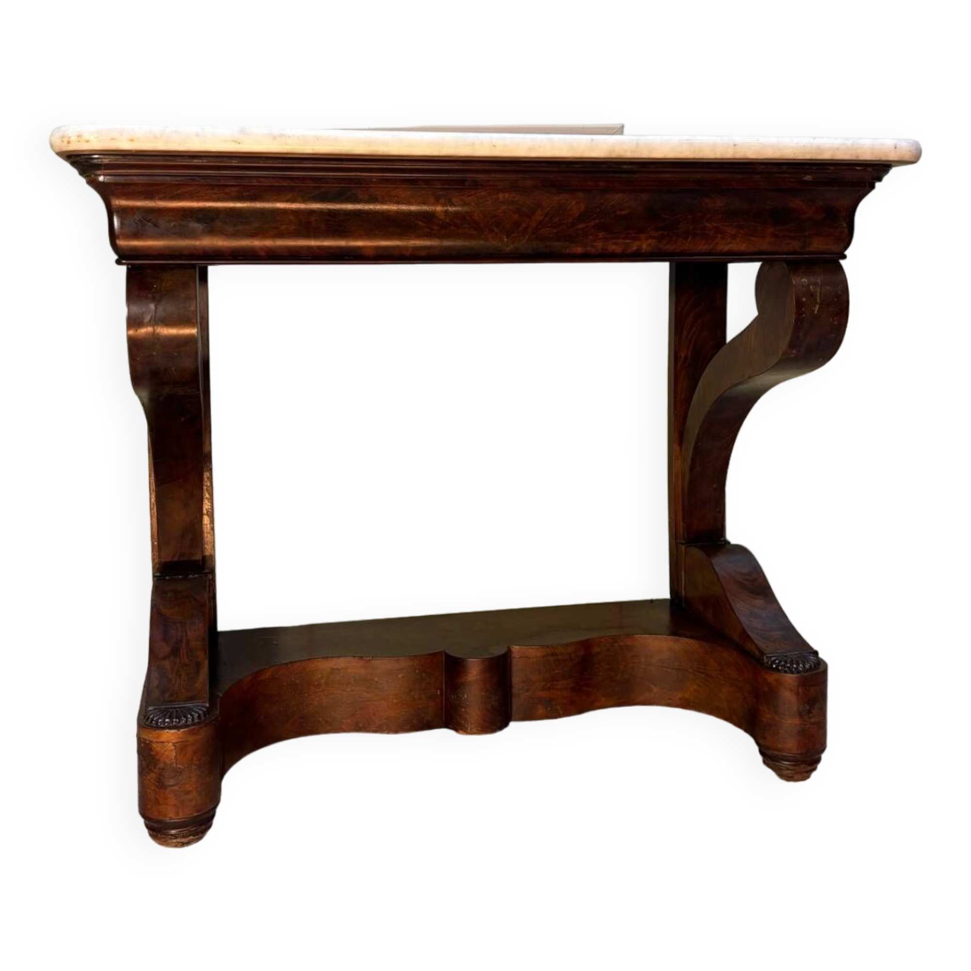 Console en acajou d’époque restauration vers 1830