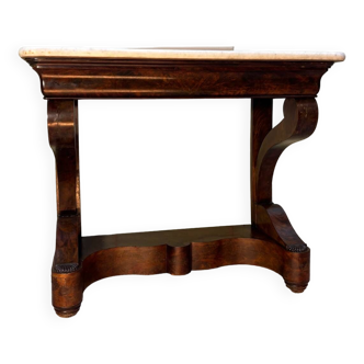 Mahogany console from the restoration period circa 1830