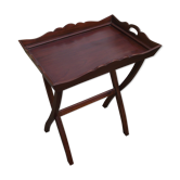 Table d 'appoint pliante acajou massif