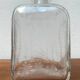 Vintage Danish glass bottle with engraving.
