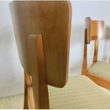 Set of 4 chairs art deco, 1950