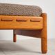 Teak daybed with boucle mattress, Denmark, 1960s