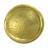Moroccan tray in engraved brass