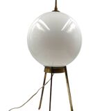 Mid-Century tripod brass table lamp, Lumi Italy 1950s