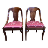 Pair of gondola chairs