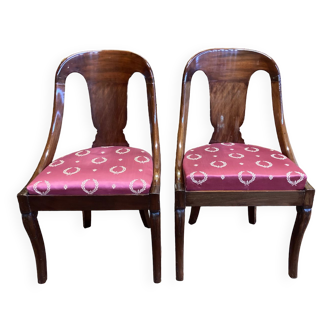 Pair of gondola chairs