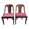 Paire de chaises gondoles