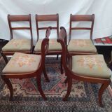 5 chaises style Louis Philippe
