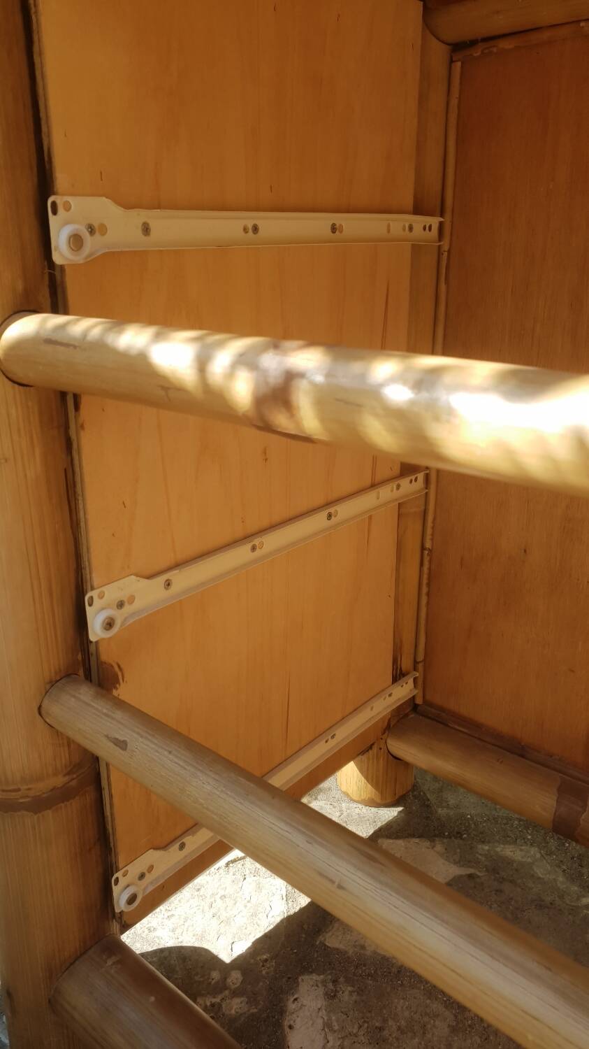 Commode en bambou 1980