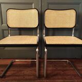 2 chairs Marcel Breuer B32 Cesca 1970