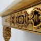 Louis XVI Style Gold-Toned Wall Console with Onyx Marble Top, Italy, 20th C