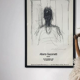 Affiche Alberto Giacometti 1975 vintage Offset lithographie d’un dessin