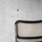 Set of 4 black cesca B32 chairs by Marcel Breuer