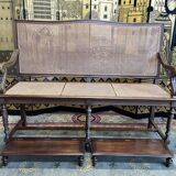 Mahogany billiard bench and canning