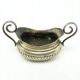 Pre-war decorative salt shaker with ribbed body