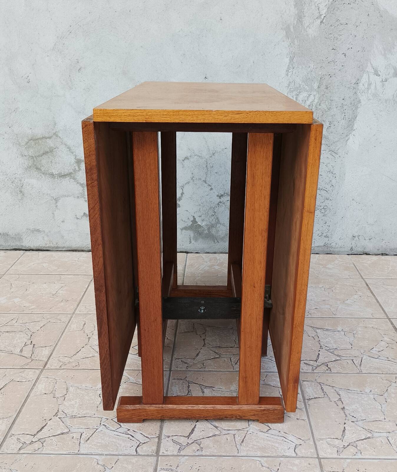 Folding table in beech from 1950